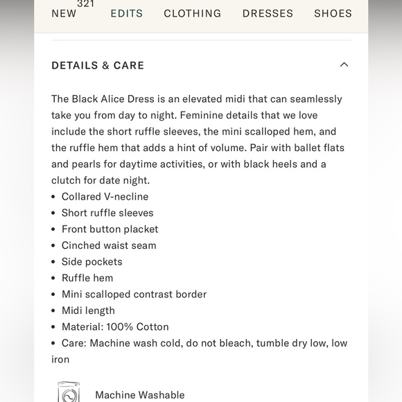 Black midi dress by Tuckernuck - Picture 7 of 12